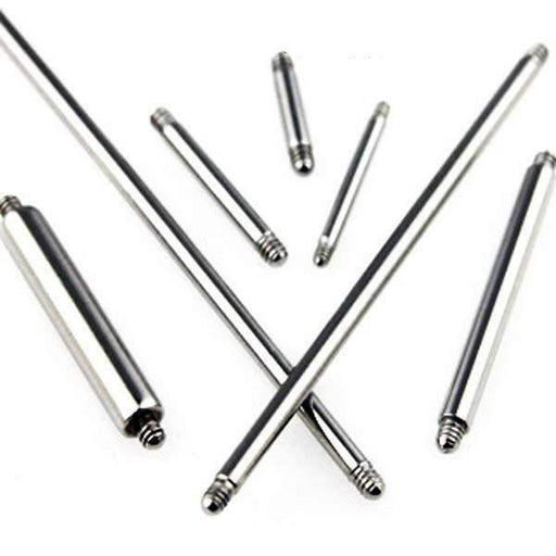 Replacement Barbell Bar 16G 14G 12G 10G 8G-My Body Piercing Jewellery