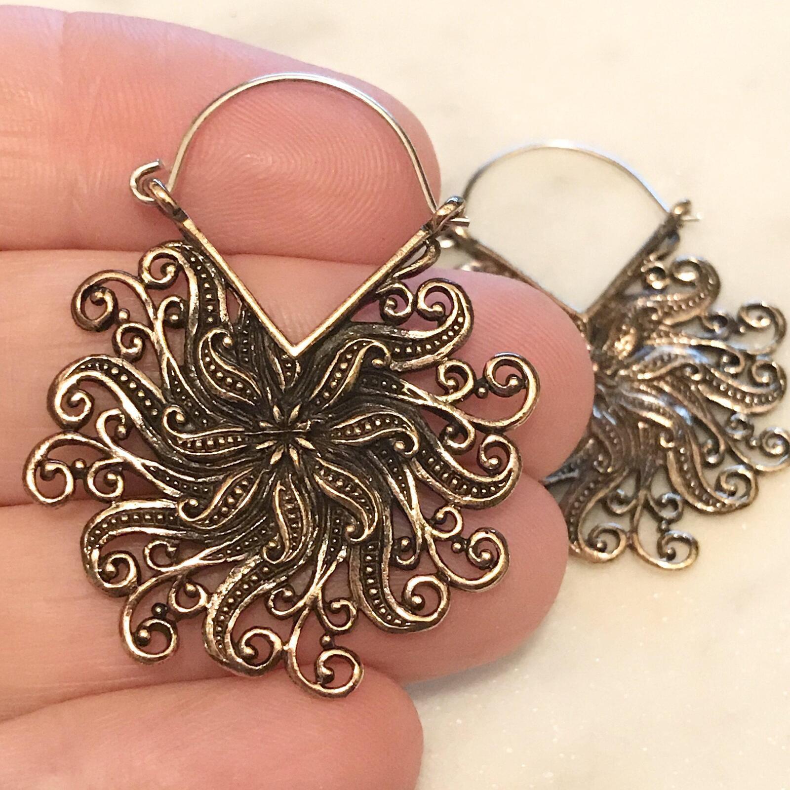 Rose Gold Flower Burst Earring PAIR-My Body Piercing Jewellery