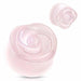 Rose Quartz Stone Rose Plug 6mm-20mm-My Body Piercing Jewellery