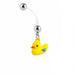Body Jewelry - Rubber Duck Pregnancy Belly Bar 14G