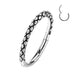 Body Jewelry - Scales Single Row Hinged Ring 18G 16G