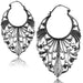 Body Jewelry - Scalloped Earring PAIR Large Black