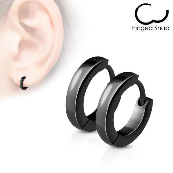 Body Jewelry - Small Domed Huggies Earrings Pair