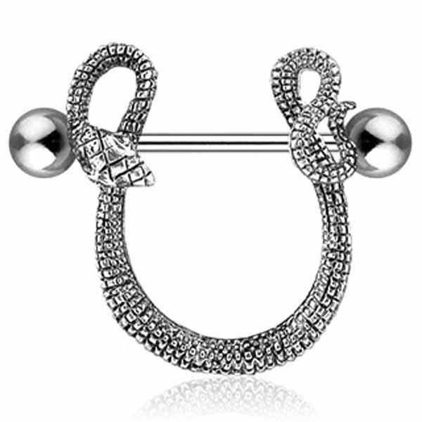 Body Jewelry - Snake Nipple Dangle 14G (Single)
