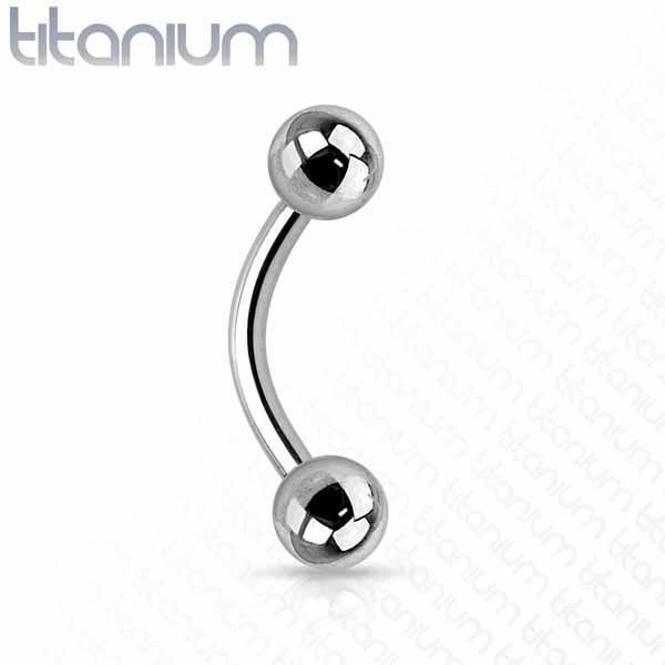 Body Jewelry - Titanium Curve 16G 14G