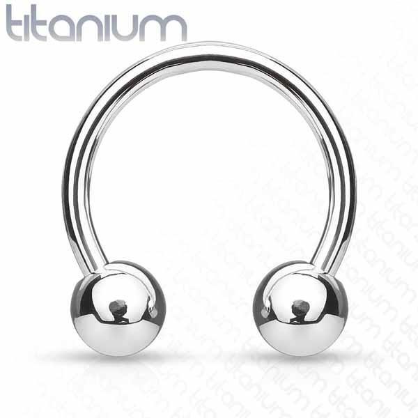 Body Jewelry - Titanium Horseshoe 16G 14G