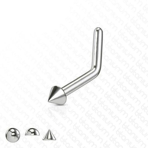 Body Jewelry - Titanium Nose L Bend 20G 18G