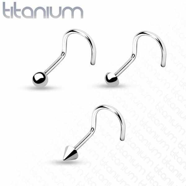 Body Jewelry - Titanium Nose Screw 20G 18G