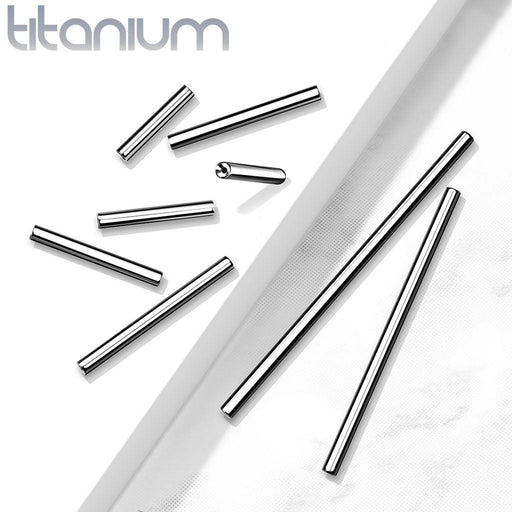 Body Jewelry - Titanium Threadless Barbell Bar 14G