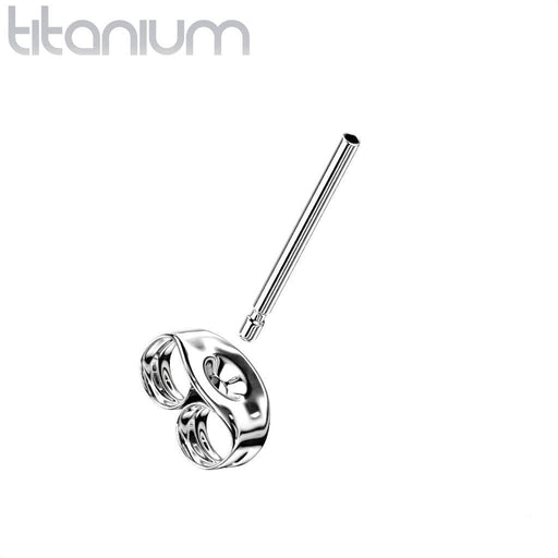 Body Jewelry - Titanium Threadless Earring Post 20G Single