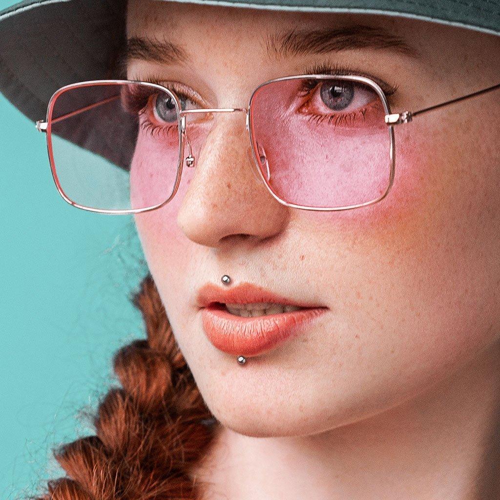 Body Jewelry - Titanium Threadless Labret 20G 18G 16G