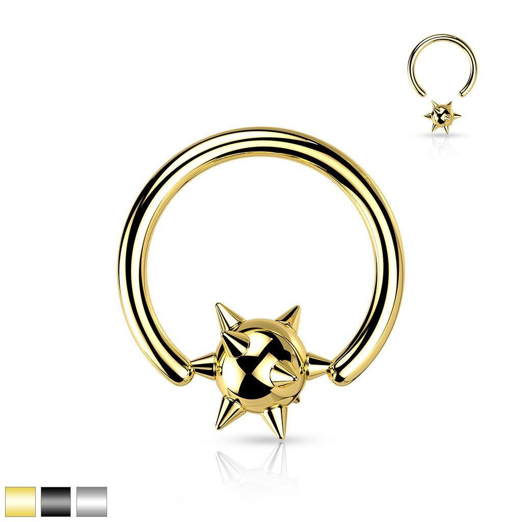 Body Jewelry - Spike Ball Captive Ring 14G