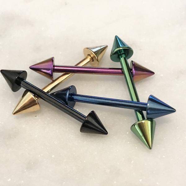 Body Jewelry - Spike Nipple Bar 14G