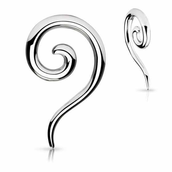 Body Jewelry - Spiral Tail Taper 12G-4G
