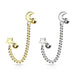 Body Jewelry - Star And Moon Cartilage Chain 16G