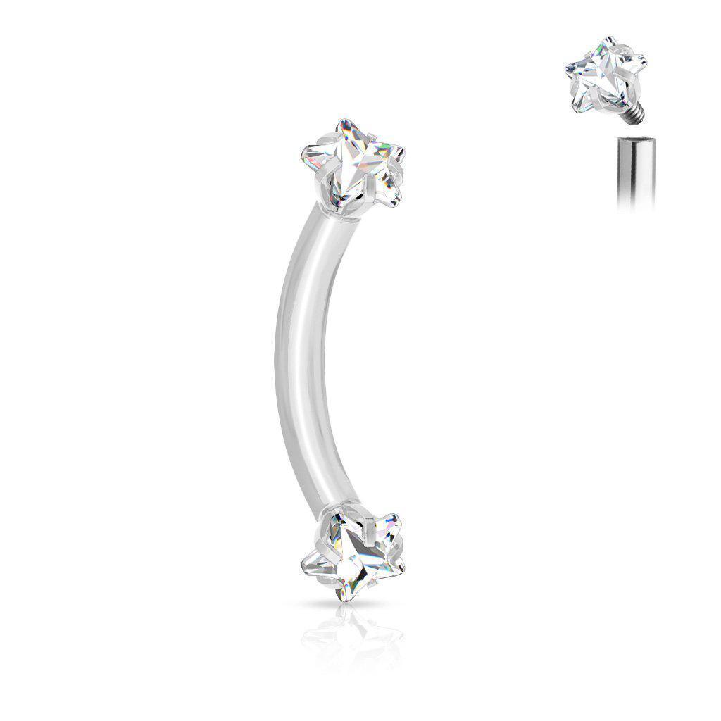 Body Jewelry - Star Gem I.T. Curve 16G