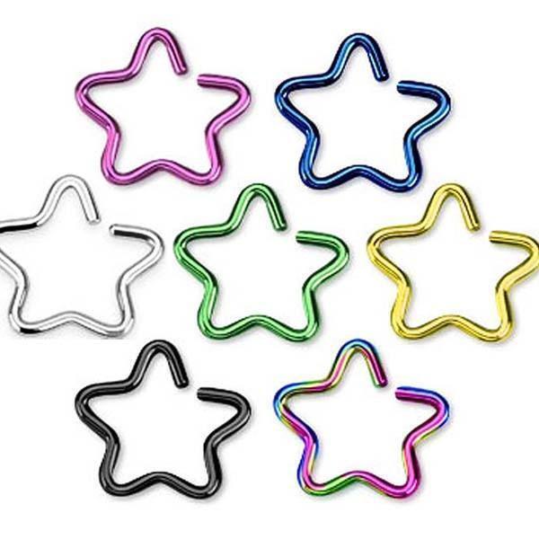 Body Jewelry - Star Ring 16G