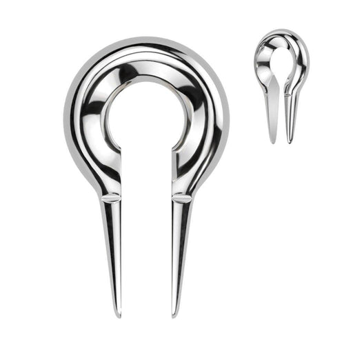 Body Jewelry - Steel Keyhole Ear Weights PAIR