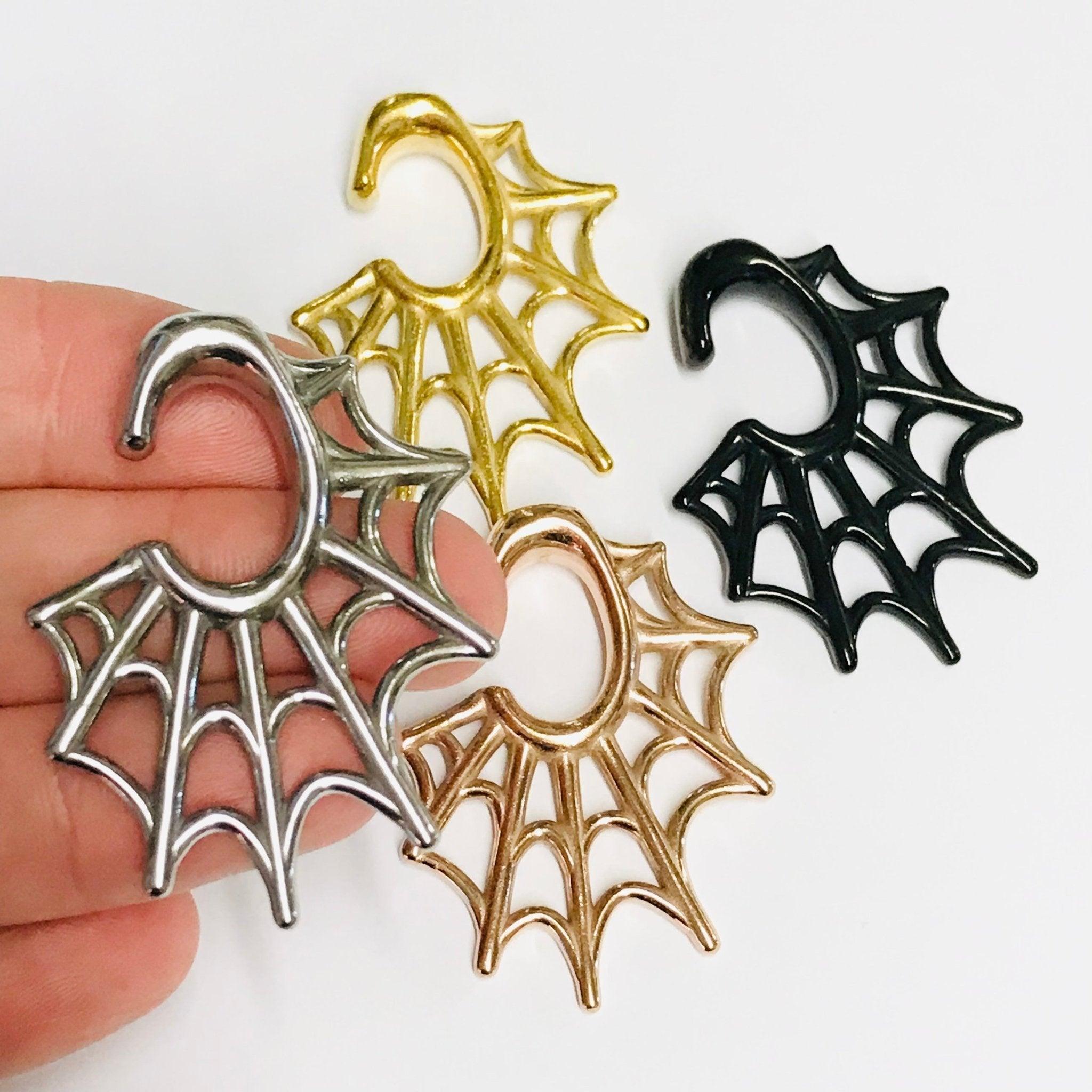 Body Jewelry - Steel Web Ear Weight PAIR