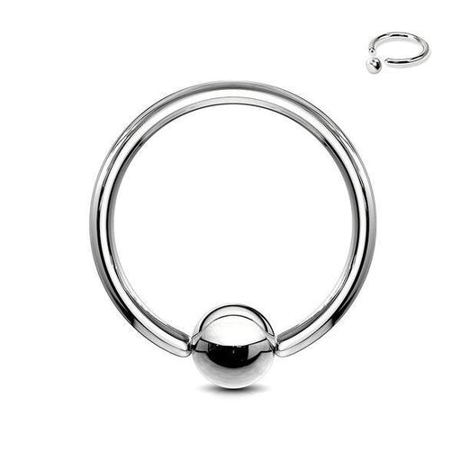Body Jewelry - Surgical Steel Captive Ring 20G-00G