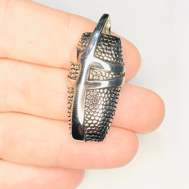 Wrapped Stainless Steel Pendant