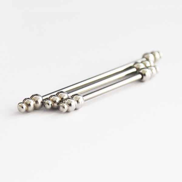 Body Jewelry - Tri-Ball Industrial 14G