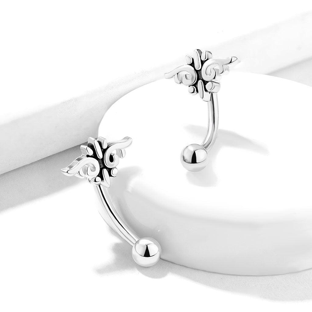 Body Jewelry - Tribal Style Curve 16G