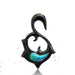 Body Jewelry - Turquoise Fan Horn Hanger PAIR