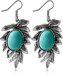 Turquoise Leaves Earring Pair - My Body Piercing Jewellery