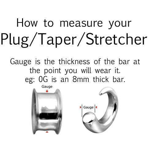 Body Jewelry - Turquoise Star Plug 00G-1"