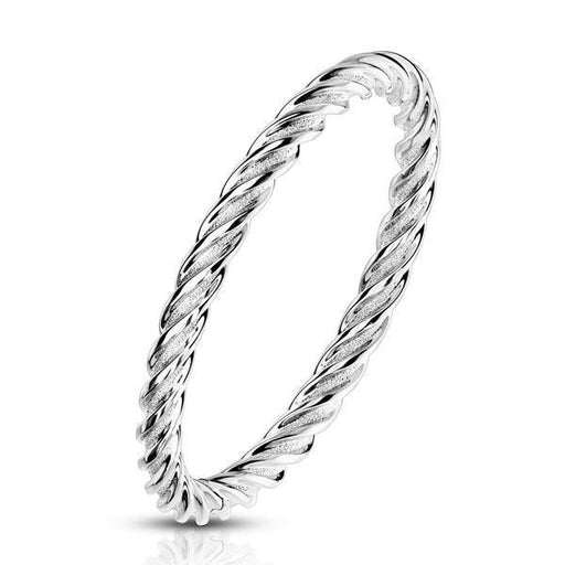Body Jewelry - Twisted Steel Ring