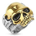 Body Jewelry - Two Tone Winged Skull Ring