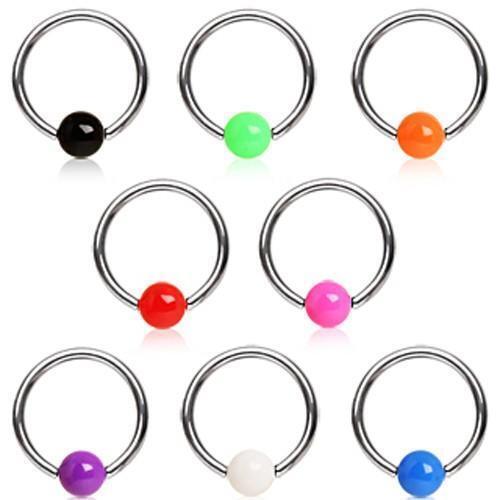 Body Jewelry - UV Ball Captive Ring 16G
